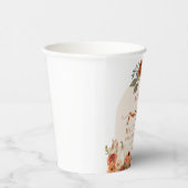 水彩素朴秋リトルカボチャ赤ちゃんシャワー 紙コップ (右)