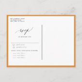 水彩素朴紅葉フレ結婚ーム インビテーションポストカード (裏面)