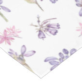 水彩紫かわいらしイングリッシュフラワーパターン テーブルクロス (アングル)