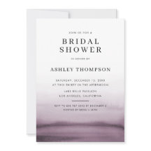 水彩紫グラデーションの卒業モダンパーティー