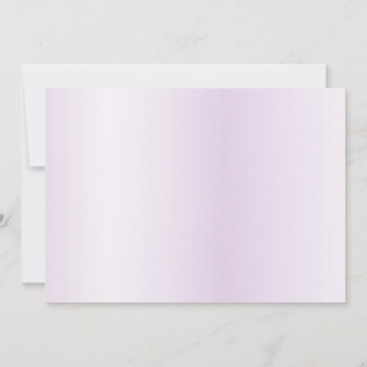 水彩紫フローラ保存日 セーブザデート (裏面)