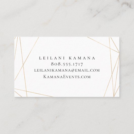 水彩紫モダンフローラ 名刺 (裏面)