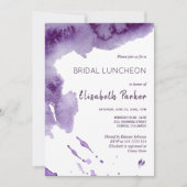 水彩紫外インジゴブライダル昼食会 招待状 (正面)
