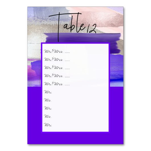 水彩紫外線テーブル番号ピンをボードに テーブルナンバー (正面)