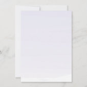 水彩紫春の花リハーサルディナー 招待状 (裏面)