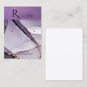 水彩紫色のジュエリーディスプレイ 名刺 (正面/裏面)