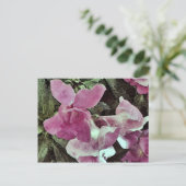 水彩紫色のスナップドラゴン ポストカード (スタンド正面)