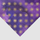 水彩紫色のパターン(金ゴールド太陽) 薄葉紙 (詳細)