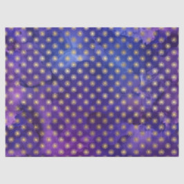 水彩紫色のパターン(金ゴールド太陽) 薄葉紙