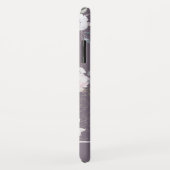 水彩紫色のフローラルパターン Case-Mate iPhoneケース (裏面/右)