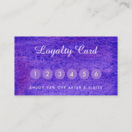 水彩紫色の名刺 名刺