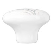 水彩紫色の灰色のワイルドフラワーアートドアノブ セラミックノブ (側面)