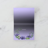 水彩紫色の花のサンキューカード サンキューカード (内部)