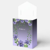 水彩紫色の花を好むボックス フェイバーボックス (オープン)