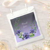 水彩紫色の花好みバッグ フェイバーバッグ (クリップ留めされた状態)