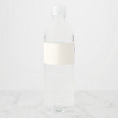 水彩紫色の花花束結婚の –  ペットボトルラベル (裏面)