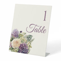 水彩紫色の花花束結婚の – 