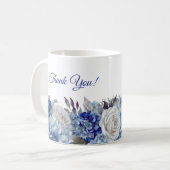 水彩紫色の花花花花花花花花花花花花束花嫁ギフト – コーヒーマグカップ (正面左)