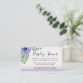 水彩紫色の花 | シャワー表示 エンクロージャーカード (スタンド正面)