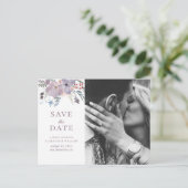 水彩紫色の花。フローラの保存 ポストカード (スタンド正面)