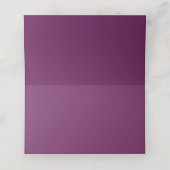 水彩紫色の花 プレイスカード (内部開封)