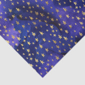 水彩紫色の金ゴールド星 薄葉紙 (詳細)