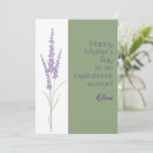 水彩紫色薰衣草许愿母亲节 シーズンカード (スタンド正面)