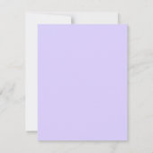 水彩紫色藤フローラベビシャワーシック 招待状 (裏面)