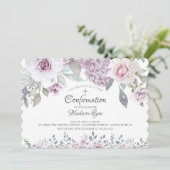 水彩紫花の確認 招待状 (スタンド正面)