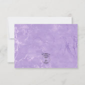 水彩紫藤ウェディング・セーブ・ザ・デートカード セーブザデート (裏面)