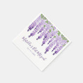 水彩紫藤 |バルミツワー スタンダードカクテルナプキン (角)