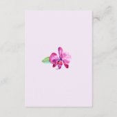 水彩紫蘭フローラ結婚ズ エンクロージャーカード (裏面)