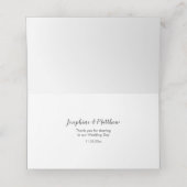 水彩紫蘭フローラ結婚ズ プレイスカード (内部開封)