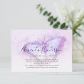 水彩紫蝶メモリアルありがとう サンキューカード (スタンド正面)