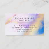 水彩紫金ゴールド抽象芸術書道台本 名刺 (裏面)