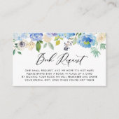 水彩紫陽花とアネモネベビー エンクロージャーカード (正面)