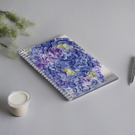 水彩紫陽花の名 ノートブック