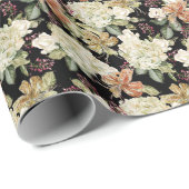 水彩紫陽花ゆり:花柄 ラッピングペーパー (ロールコーナー)