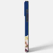 水彩紫陽花パーソナライズされた青 Case-Mate iPhoneケース (裏面 / 左)