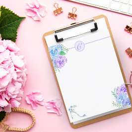 水彩紫陽花フローラハイヒールモノグラム