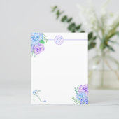 水彩紫陽花フローラハイヒールモノグラム (スタンド正面)