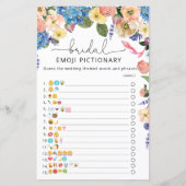 水彩紫陽花フローラブライダルシャワーゲーム (正面)