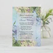 水彩紫陽花ブライダルシャワー 招待状 (スタンド正面)