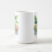 水彩紫陽花マグカップ コーヒーマグカップ (中央)