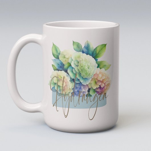 水彩紫陽花マグカップ コーヒーマグカップ