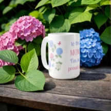 水彩紫陽花マグカップ – ママには私は誇りを持ったそう