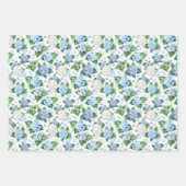 水彩紫陽花ラッピング紙シート ラッピングペーパーシート (正面)