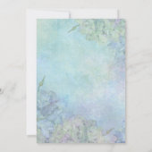 水彩紫陽花リハーサルディナー招待状 セーブザデート (裏面)