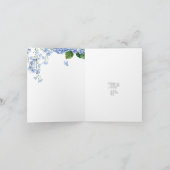 水彩紫陽花悔やみや弔慰弔問カード サンキューカード (内部)