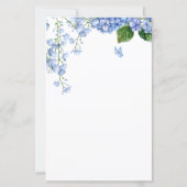 水彩紫陽花文房具 (裏面)